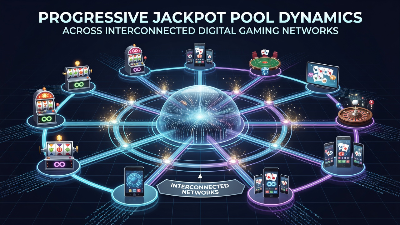 Data visualization of jackpot pool growth rates across interconnected gaming servers